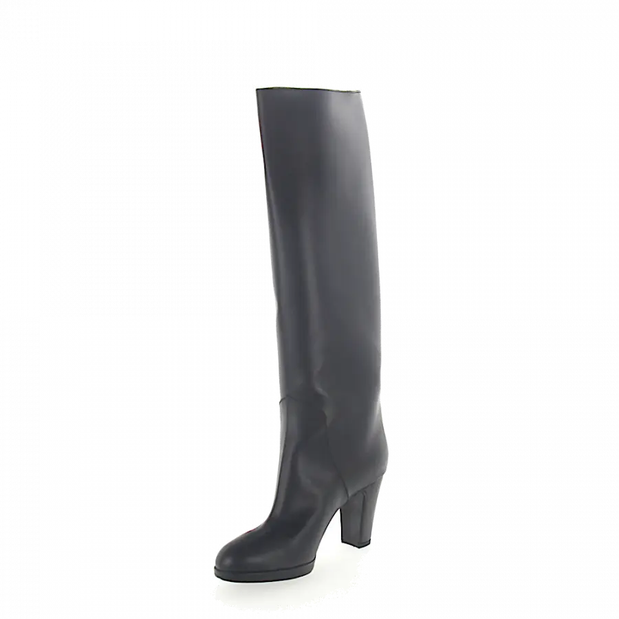 Sergio Rossi - Stiefel Schwarz Glattleder schwarz - schwarz