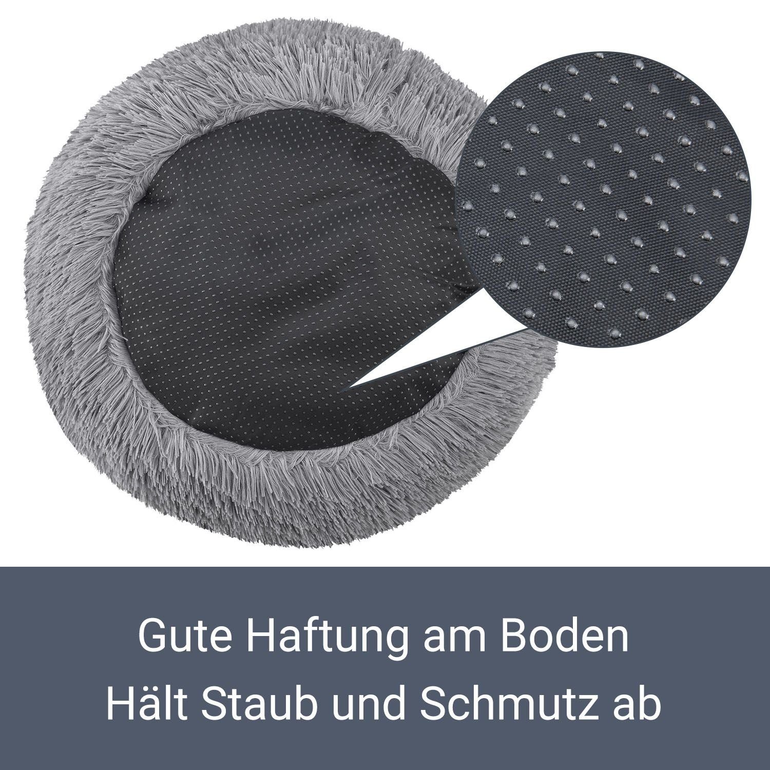 Juskys Tierbett Monty, 100 % Polyester, mit Noppen, flauschig, bequem, rutschfest