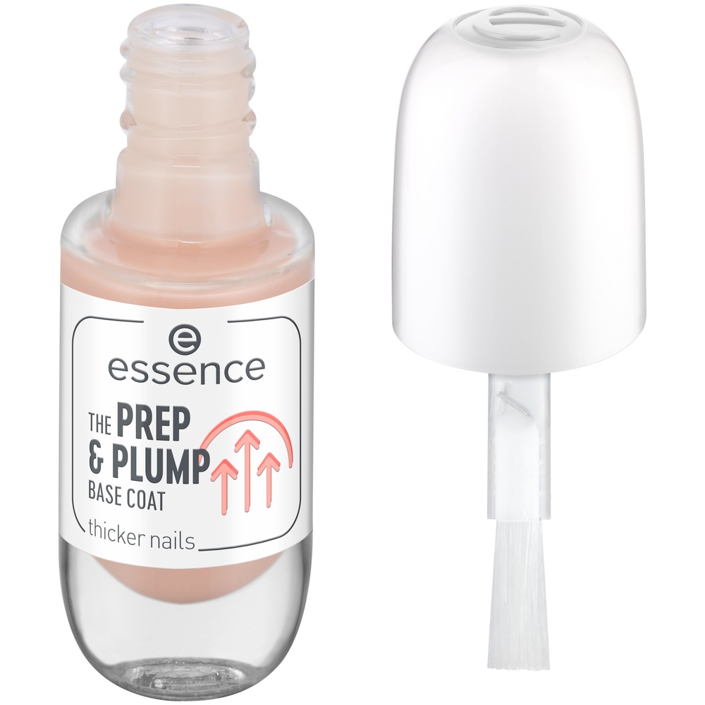 essence THE PREP & PLUMP BASE COAT Durcisseur Ongles