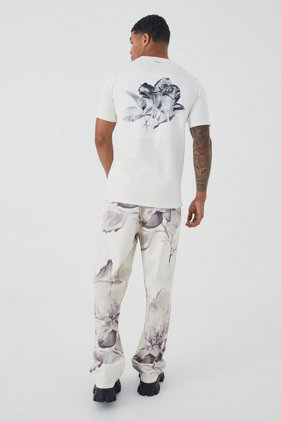 Slim-Fit T-Shirt mit Homme-Print