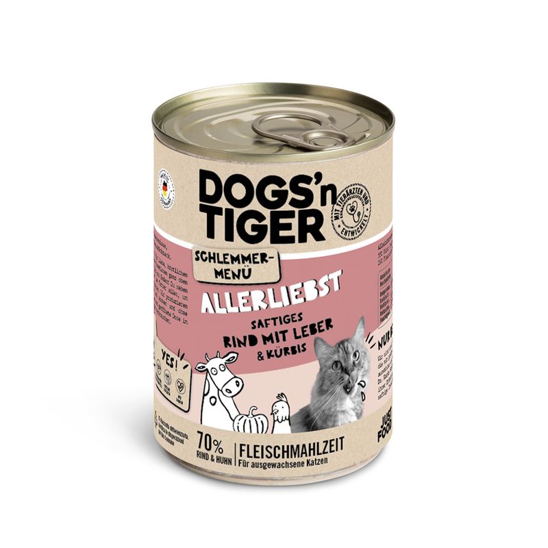 Sparpaket Dogs'n Tiger Schlemmermenü 12 x 400 g