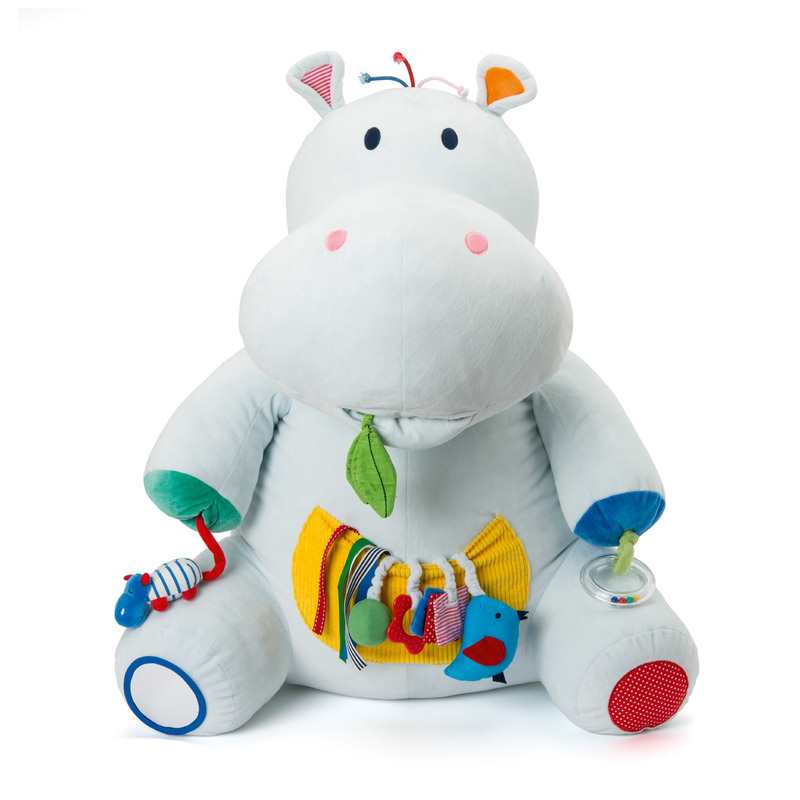 Peluche géante d'activités Axel l'hippo Oxybul