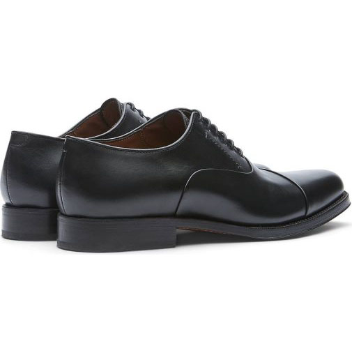 Lottusse Oxford Aus Anilin-Kalbsleder In Schwarz/Crust