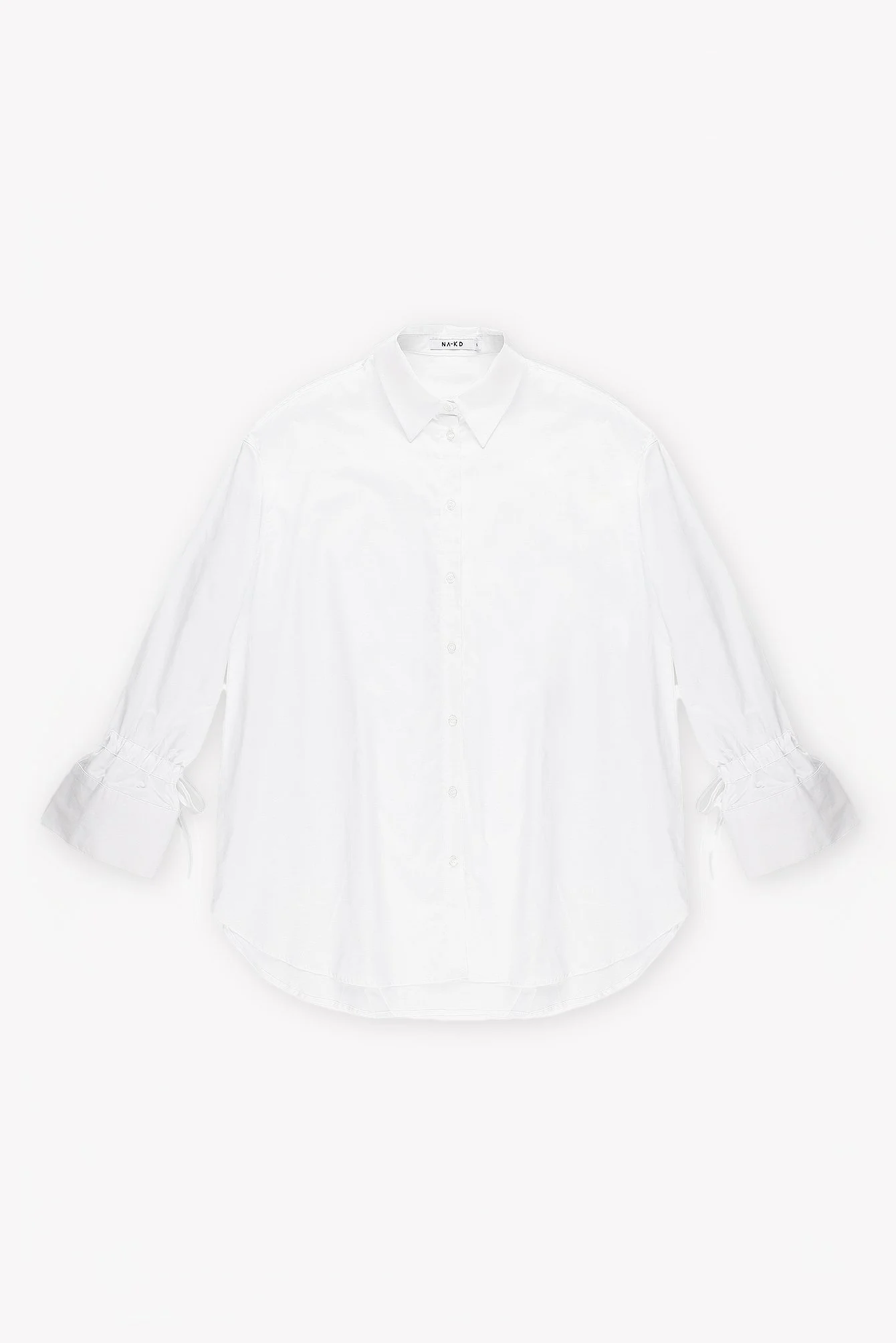Shirt mit gebundenen Ärmeln