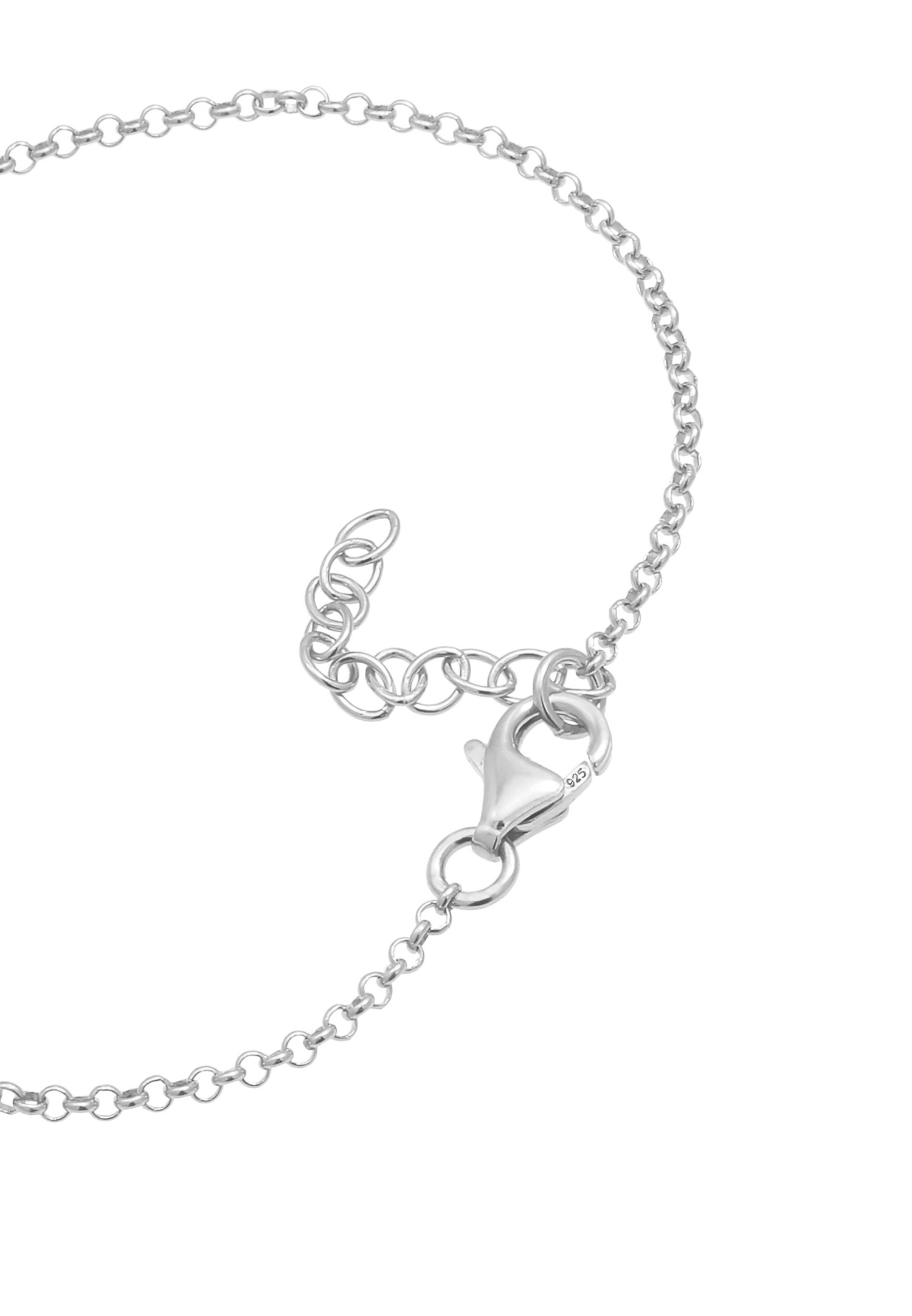 Bracciale Elli da donna con mano di Fatima e simbolo Hamsa, in argento sterling 925 con cristalli.