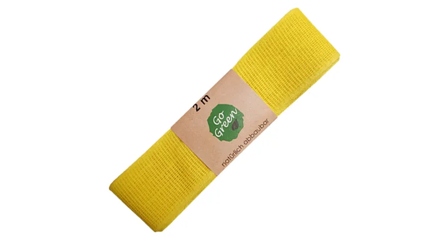TRUBA GoGreen Baumwollband gelb 2 m gelb