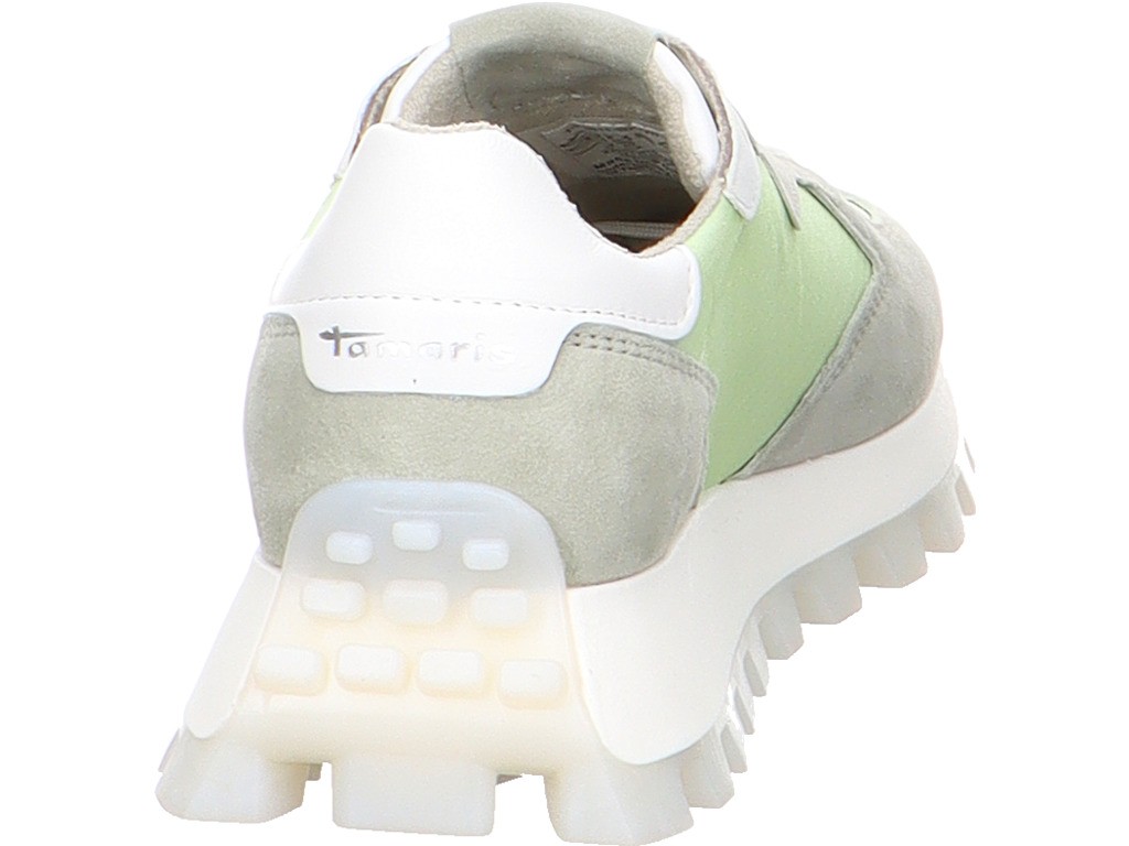 TAMARIS Freizeit Schnürer khaki sage combi