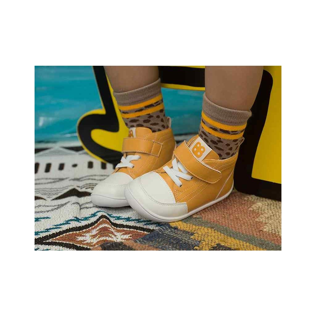 LBL Baby Mono Yellow BBC218106-YW gelbe Barfuß-Stiefeletten