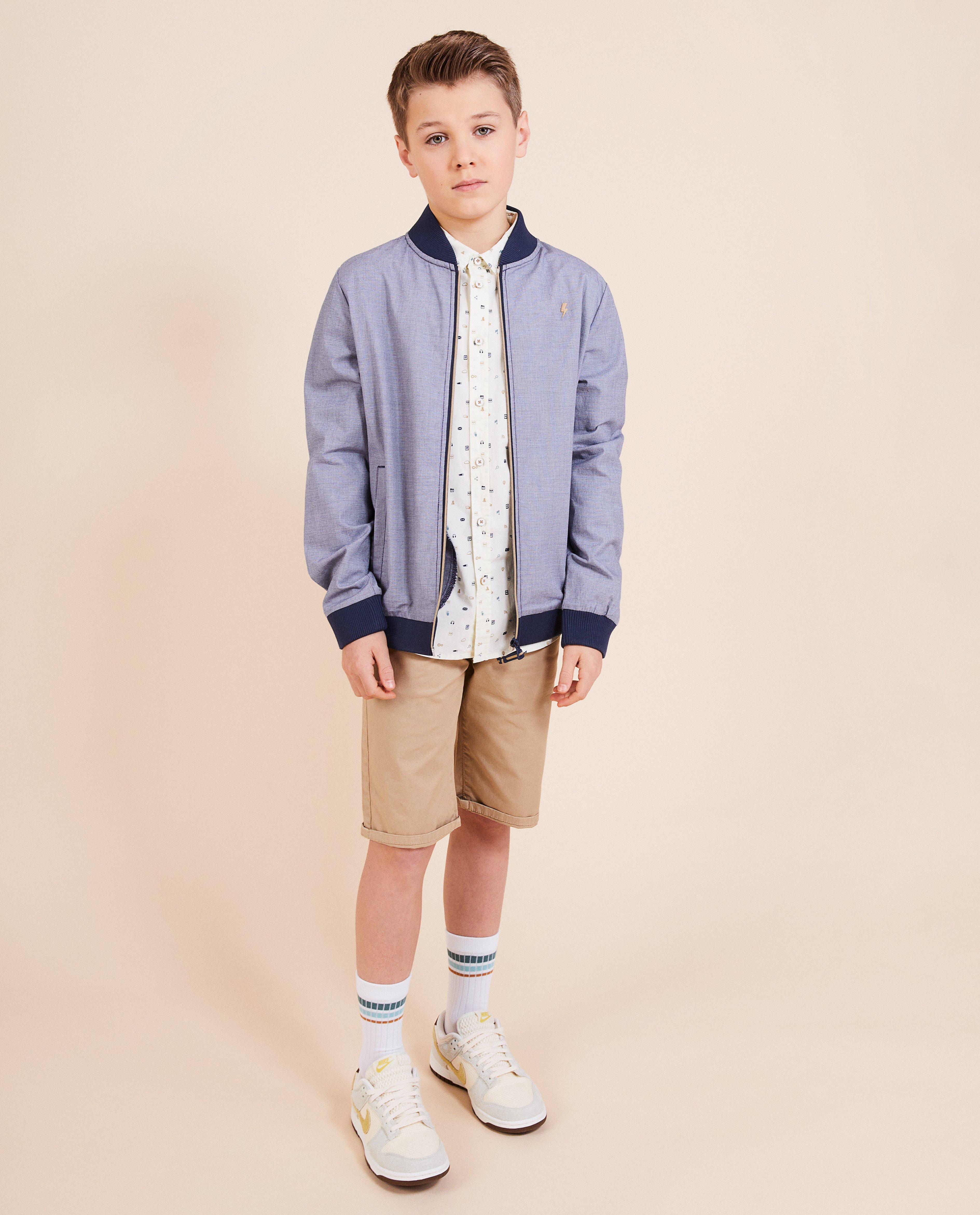 Jachetă bomber Kidz Nation Blue, albastru închis pentru petrecere