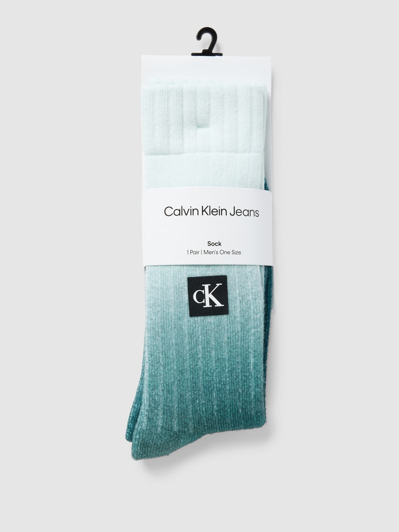 Socken mit Farbverlauf Modell 'GRADIENT' in petrol