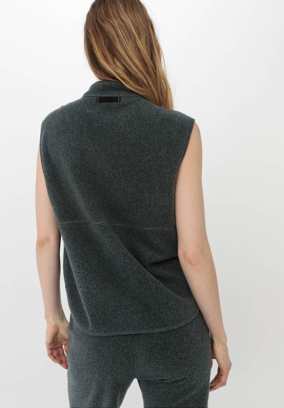 Fleece-Weste aus reiner Bio-Baumwolle