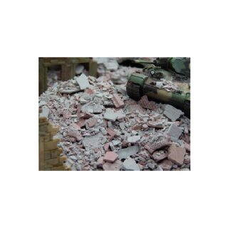 Trümmer ziegelrot/grau, 50g 1:72