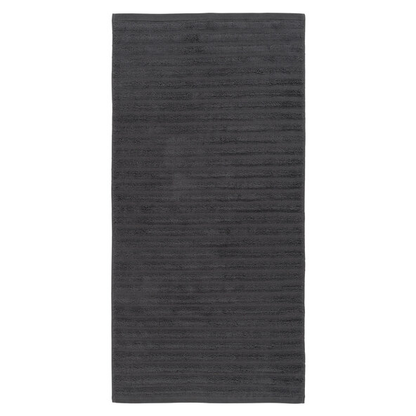 Handtuch Hoch/Tief, 2 x 2er Set, anthrazit