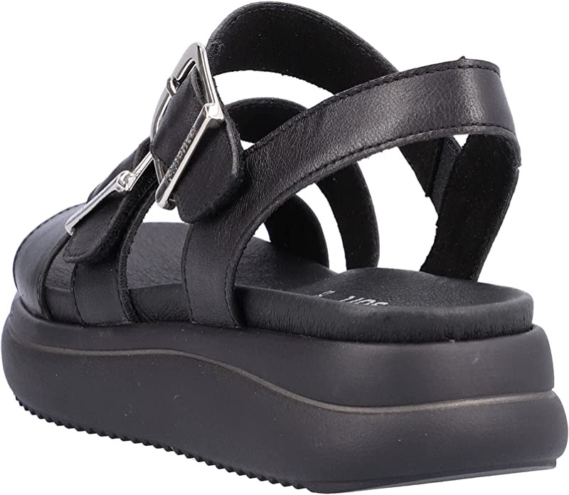 REMONTE Klassische Sandalen schwarz Lugano
