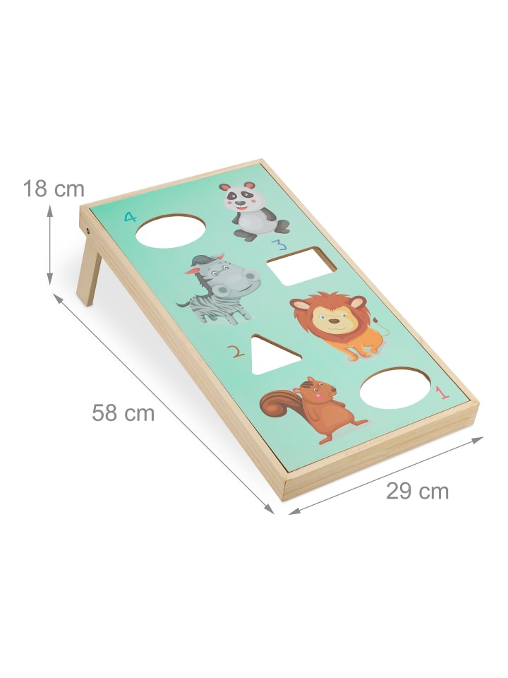 relaxdays 11tlg. Cornhole in Bunt - (B)29 x (H)18 x (T)58 cm günstig kaufen onesize