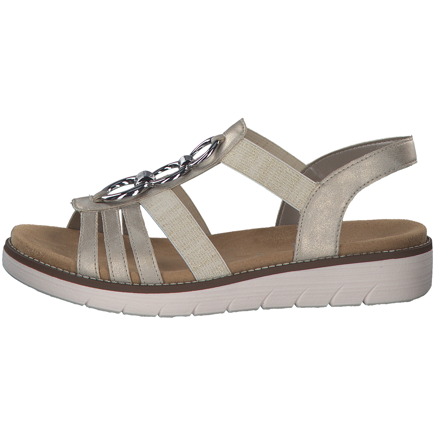 Remonte D2073, Keilsandaletten, Damen, Beige