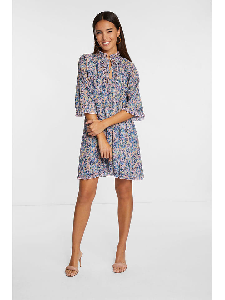 Rich & Royal Kleid in Rosa/ Blau günstig kaufen