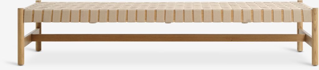 VADEHAVET Sofa rozkładana VADEHAVET 189x67 tkanina naturalna/dąb