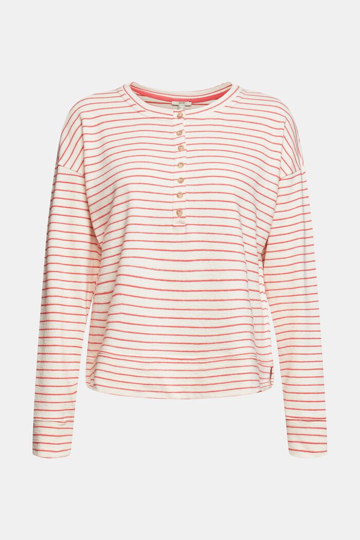 Longsleeve mit Knopfleiste