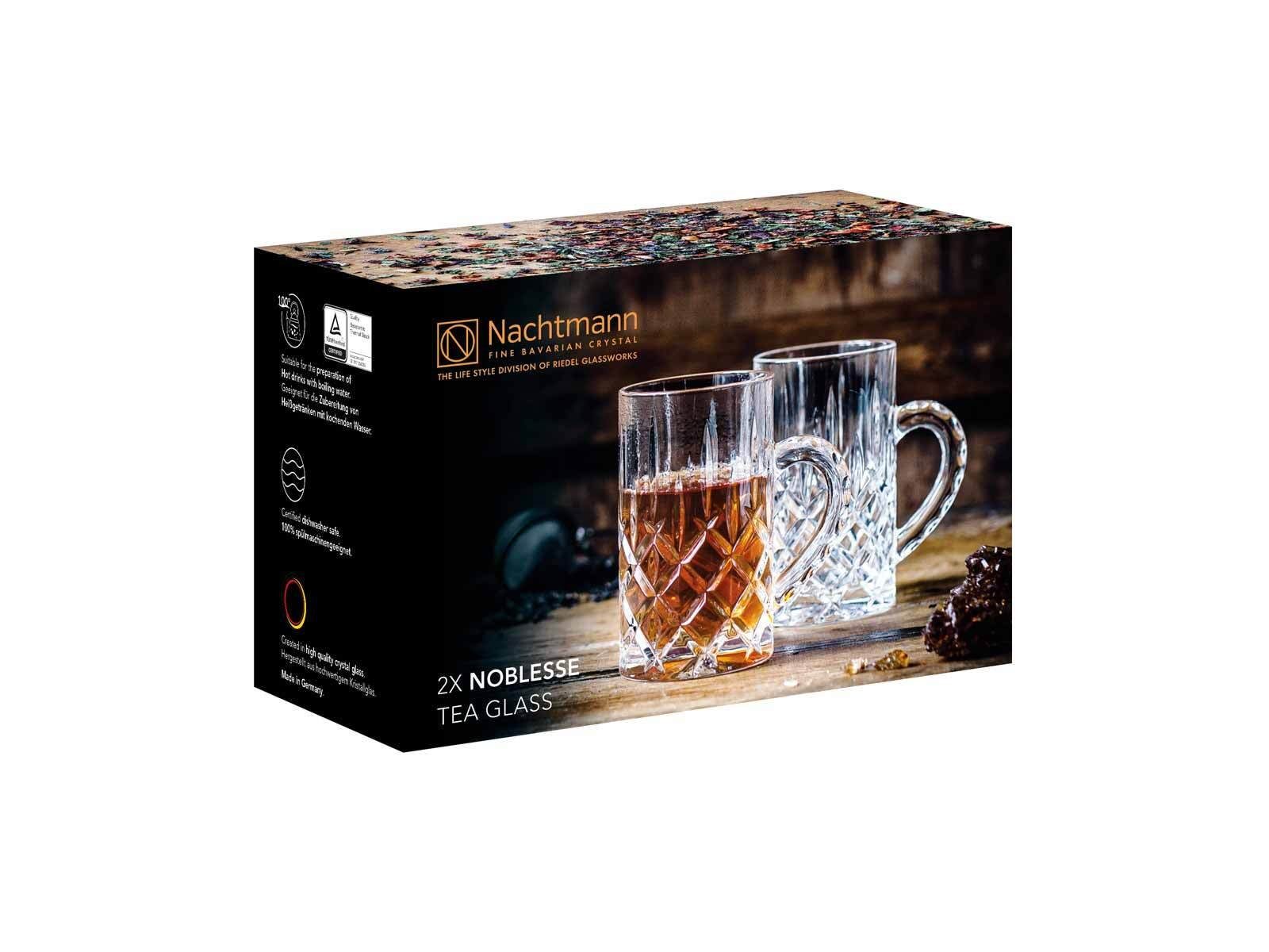 Nachtmann Teeglas Noblesse Teegläser 250 ml 2er Set, Glas