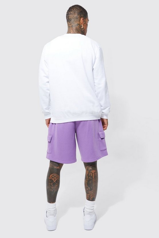 Mittellange Oversize Lightweight Cargo-Shorts