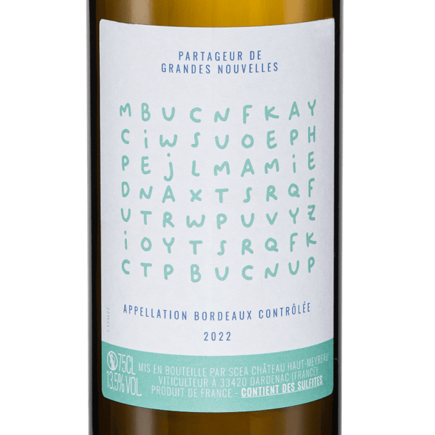 Cuvée Bientôt Mamie - AOP Bordeaux Blanc Château Haut Meyreau 2022
