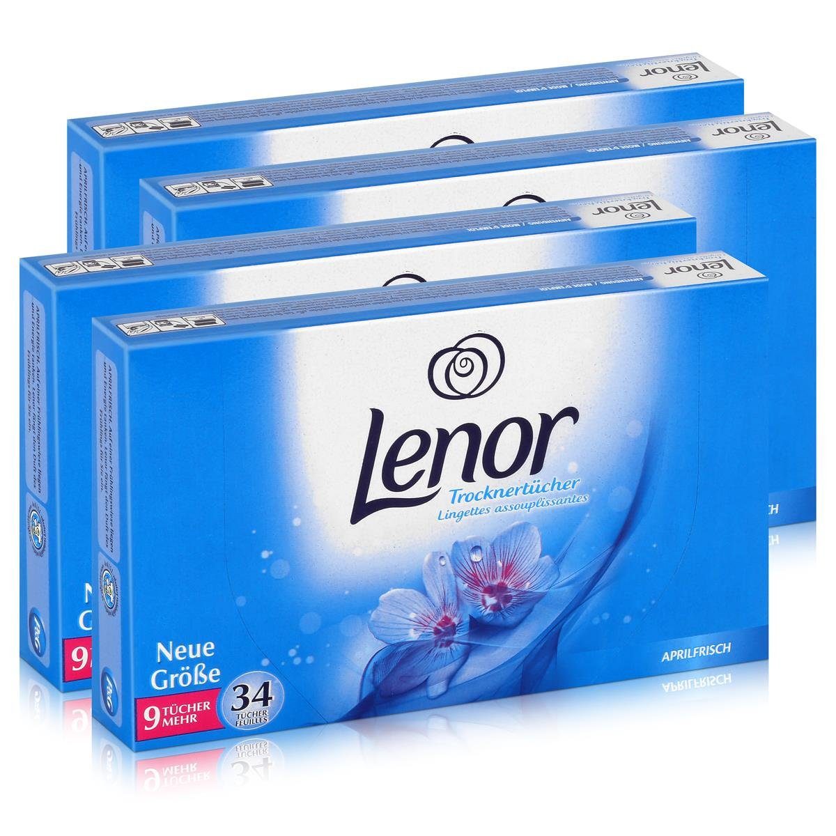 LENOR Lenor Trocknertücher Aprilfrisch 34 Tücher - Wäschepflege im Trockner Spezialwaschmittel