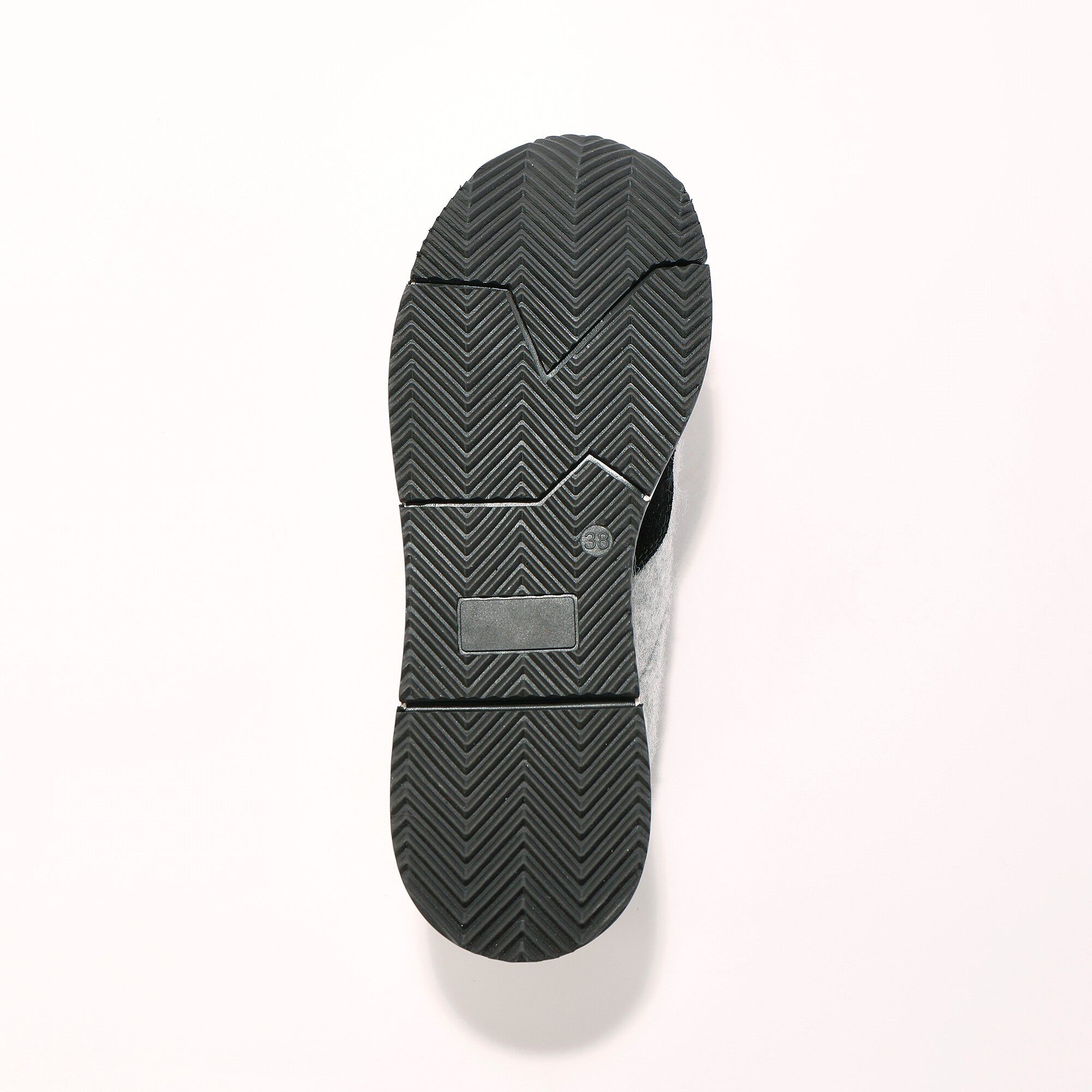 Baskets style running zippées en cuir bimatière