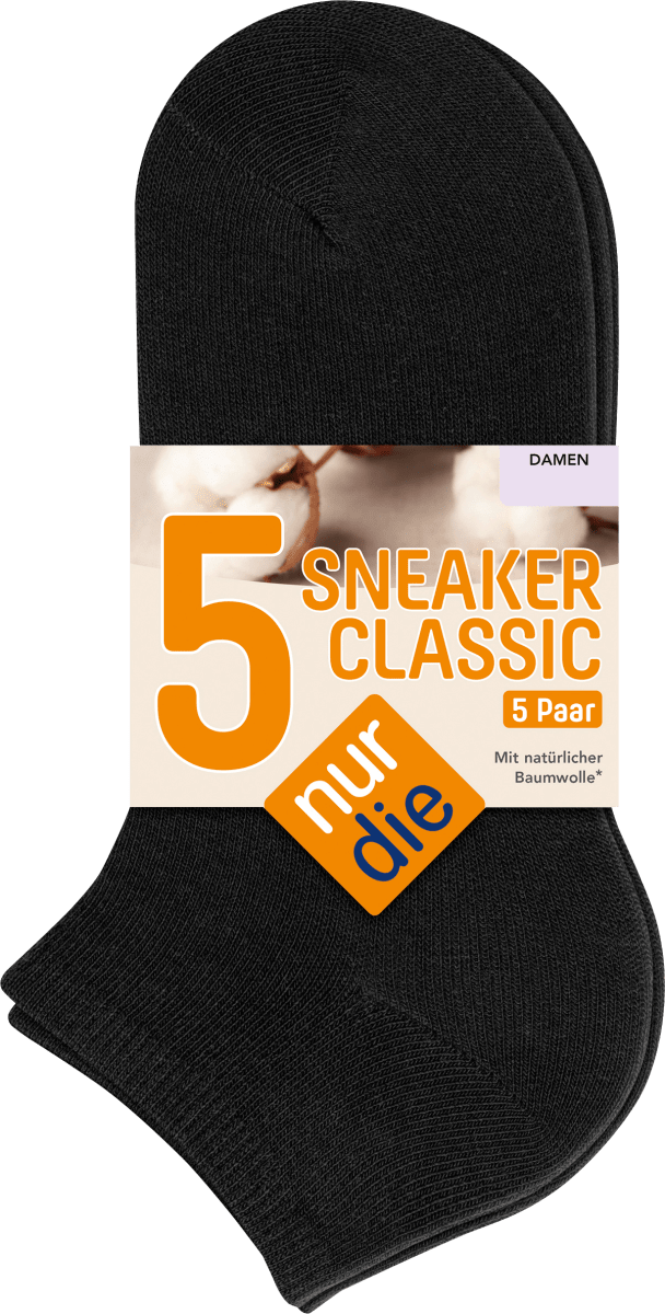 Sneaker schwarz Gr. 35-38, 5 St