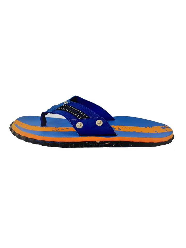 BECO the world of aquasports Zehentrenner BEactive V-Strap in blau-orange günstig kaufen