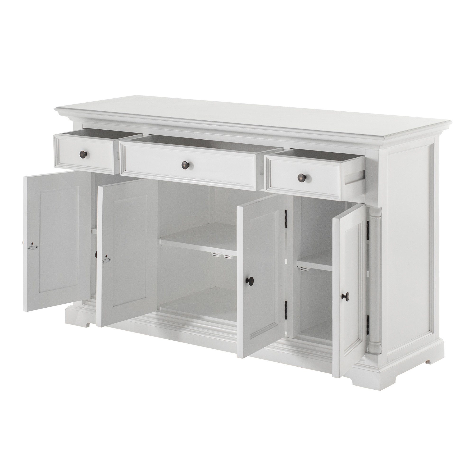 Novasolo Buffet Provence Buffetschrank mit 4 Türen und 3 Schubladen