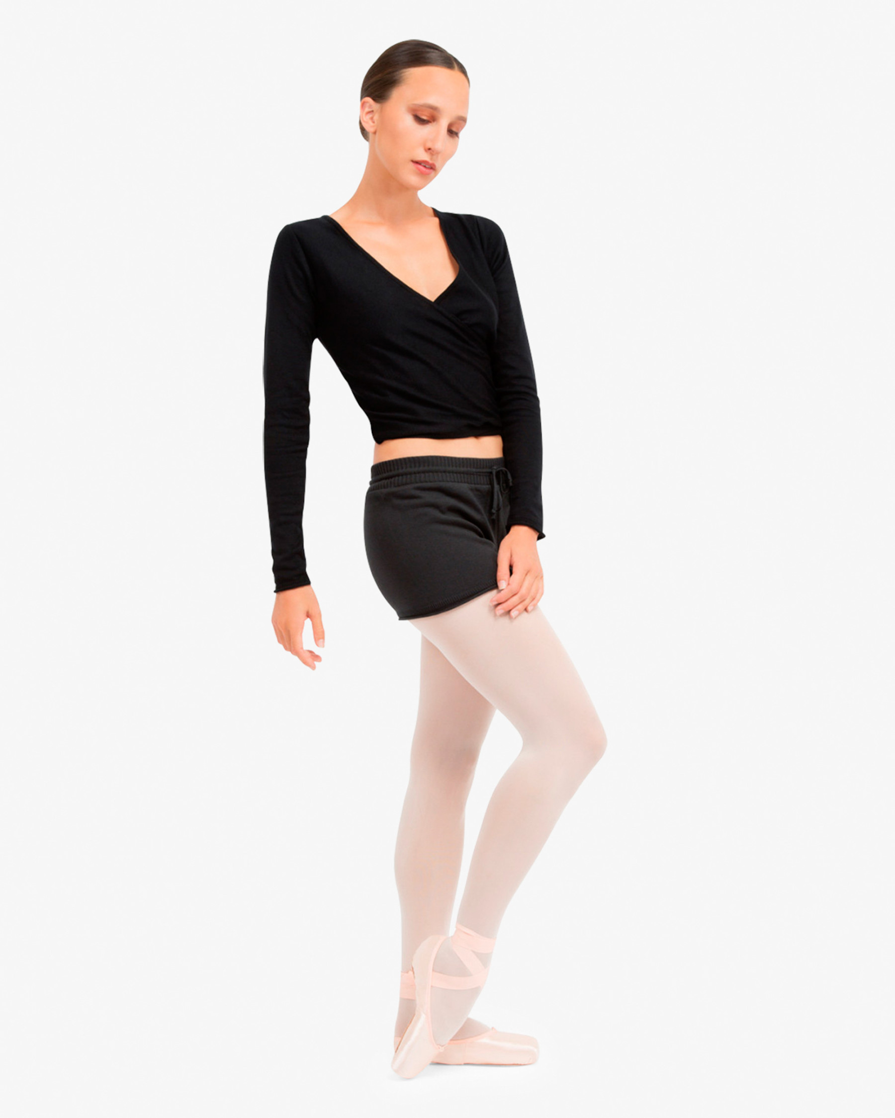 Knitted wrap-over