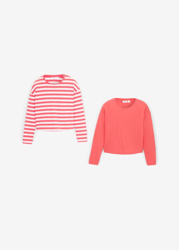 Mädchen Langarmshirt (2er Pack)