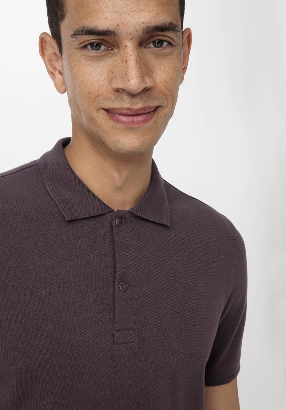 Poloshirt Zwirnjersey aus reiner Bio-Baumwolle