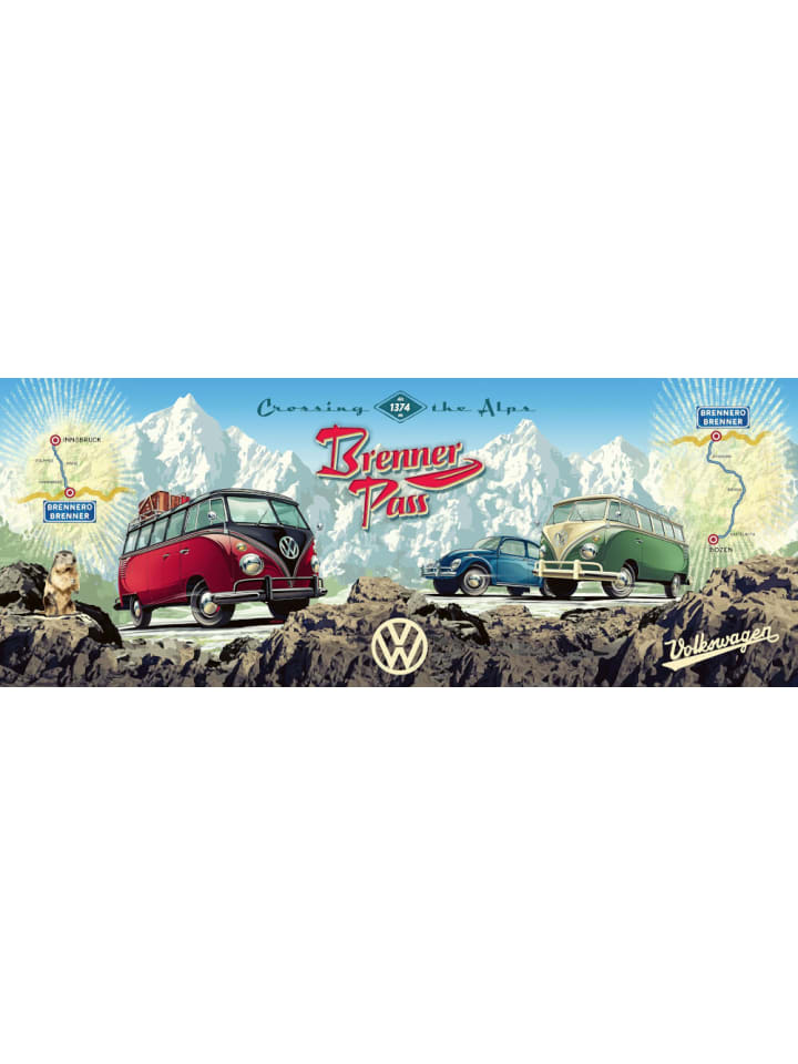Ravensburger Puzzle Mit dem VW Bulli über den Brenner 1000 Teile, ab 14 Jahre günstig kaufen onesize