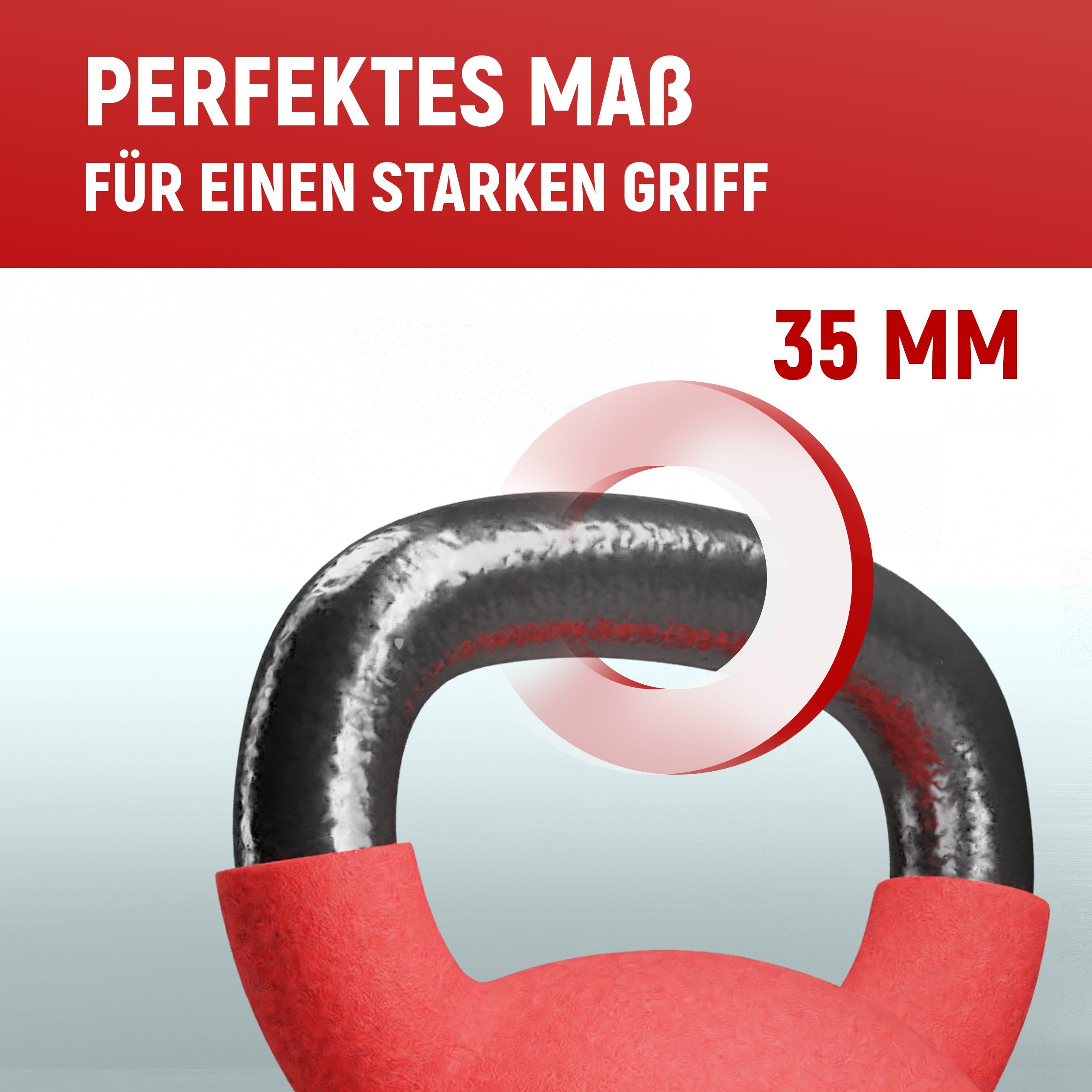 NEOLYMP Kettlebell KB210 Neopren Kettlebell, 2-28 kg, Kugelhantel, bodenschonend, Stahlkern, Neoprenummantelung, wasserabweisend, phthalat- und bleifrei