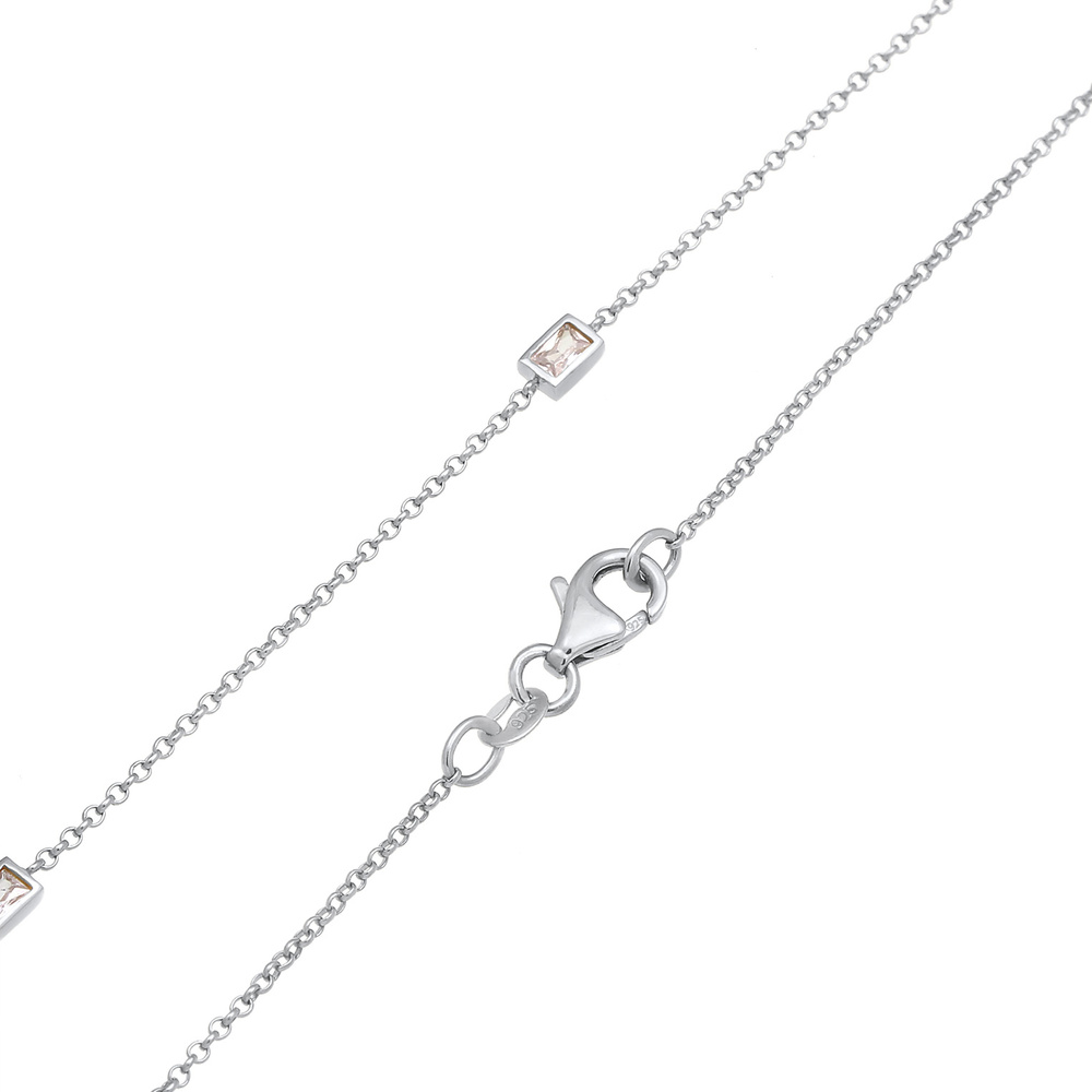 Elli Elli Collier Filigranes Simplement Élégantes avec Cristaux de Zircone Collier Fem collier