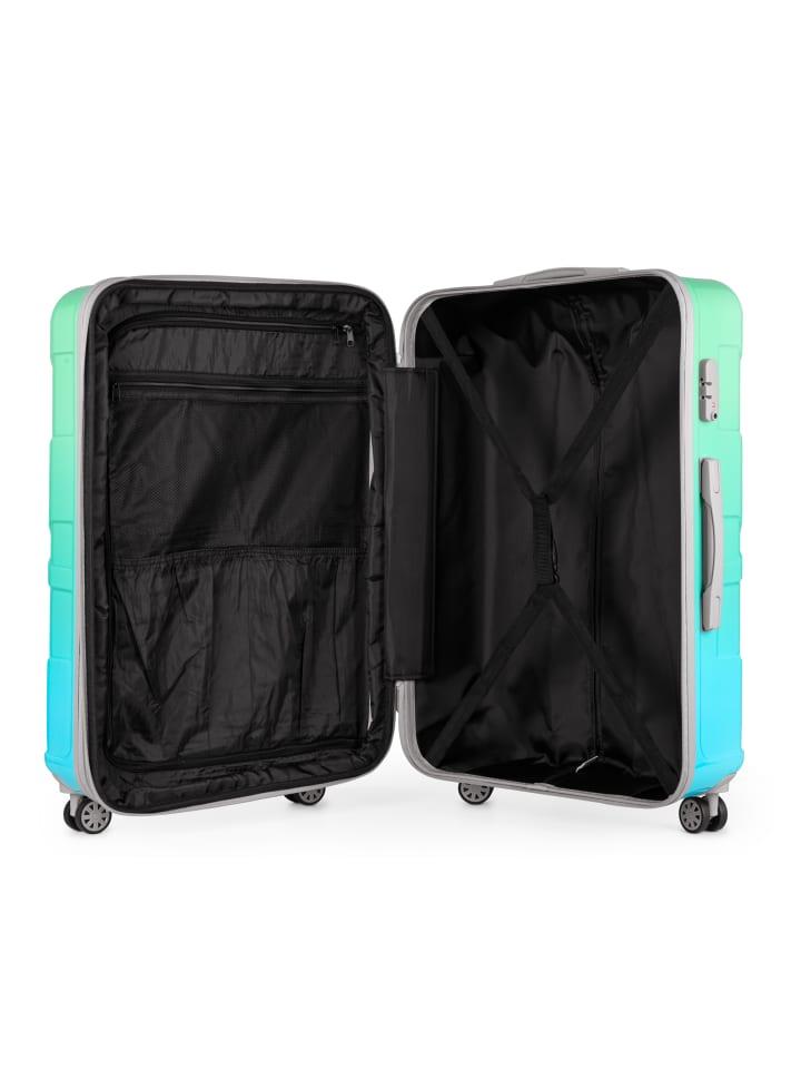 suitline Großer Reisekoffer erweiterbar XL Koffer 4 Rollen TSA 110 L in Northern Lights günstig kaufen L