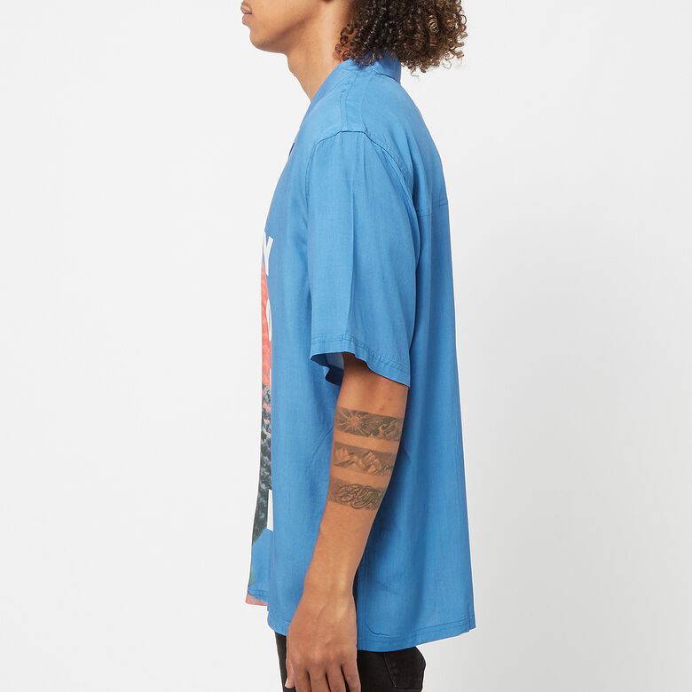 Pleasures Alien Camp Collar Shirt blue