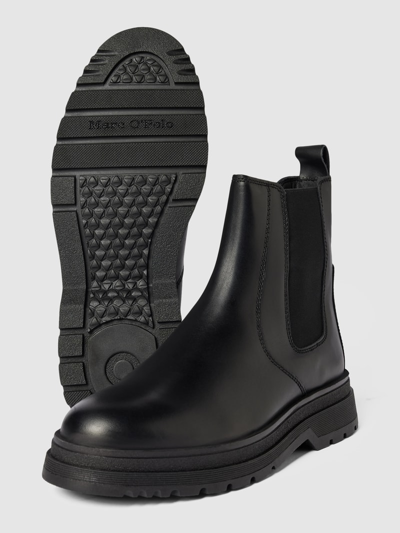 Chelsea Boots aus Leder Modell 'MARTIN' in schwarz