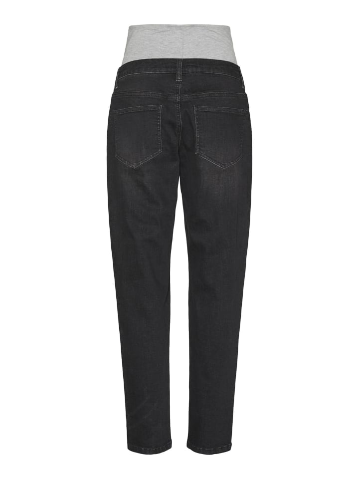 Vero Moda Mom Fit Umstandsjeans in Black Denim günstig kaufen