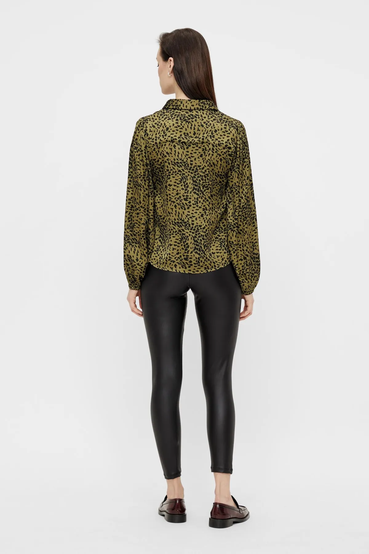PIECES  Leggings - Schwarz - Mittlerer Bund