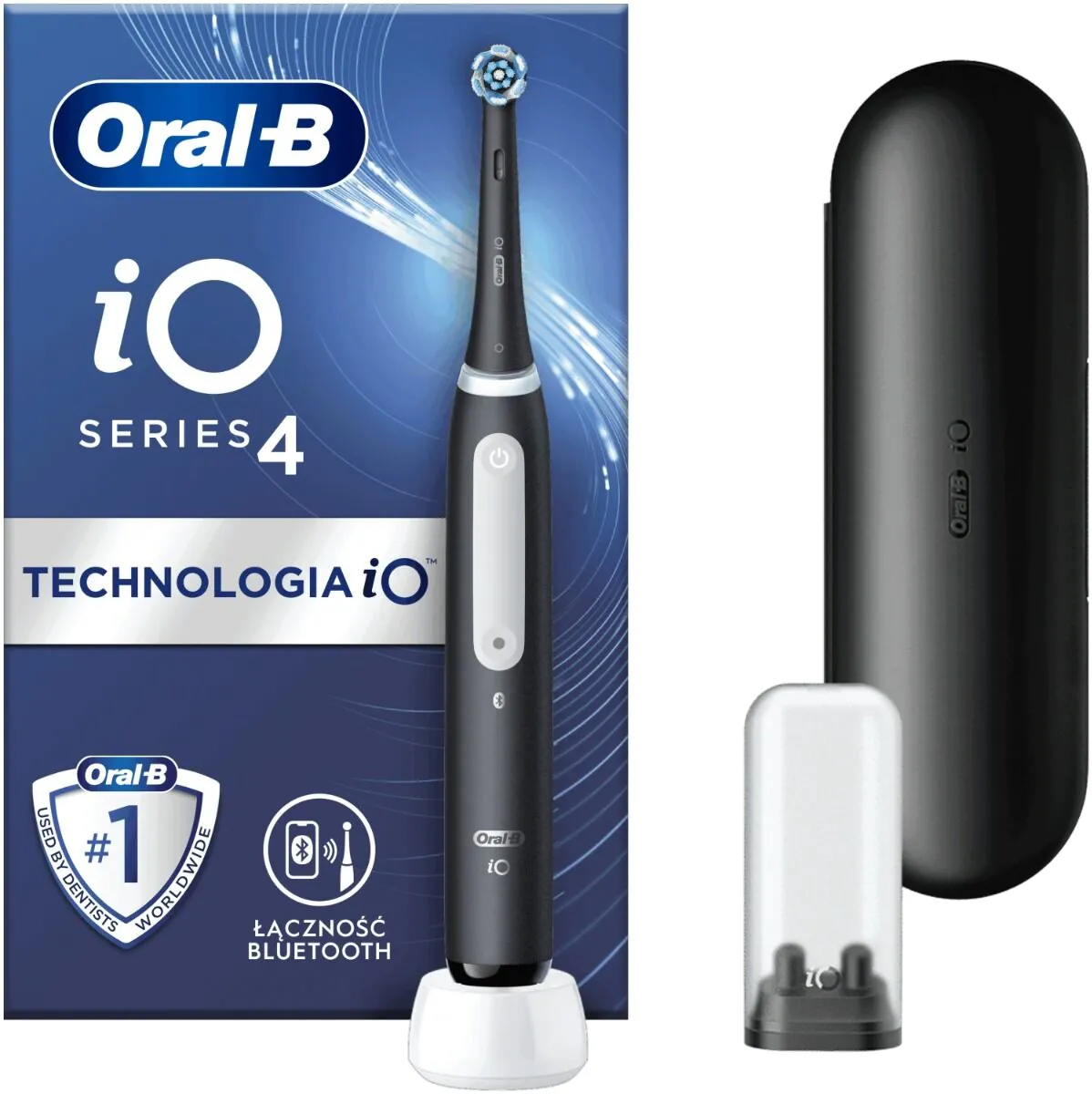 Oral-B Io4 Matt Black електрична четкица за зубе са електричном технологијом