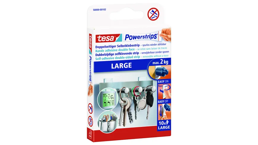 tesa®Powerstrips® Large weiß