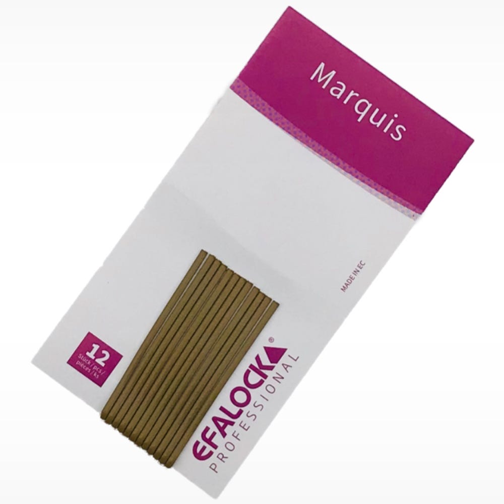 Efalock Marquis Haarklemmen 4cm gold matt 12 Stück