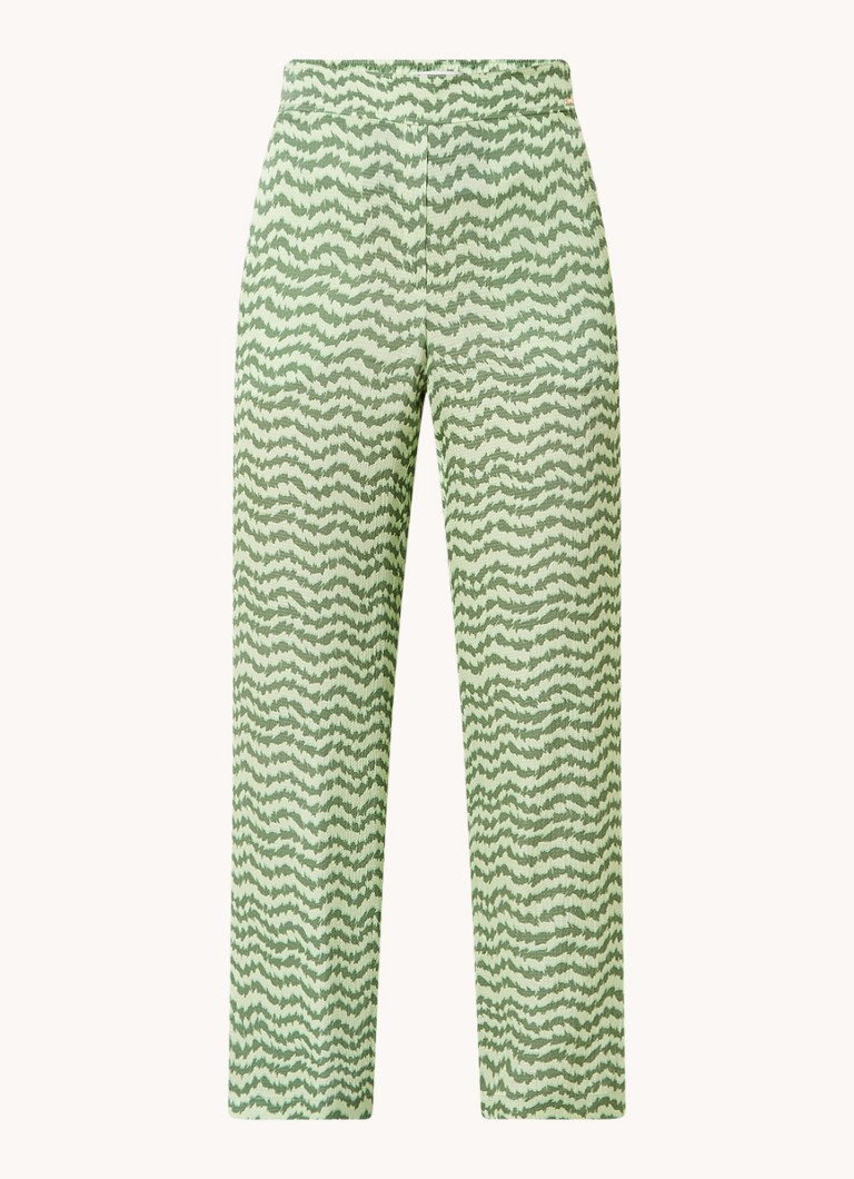 CINQUE Cisleep high waist loose fit palazzo pants with print