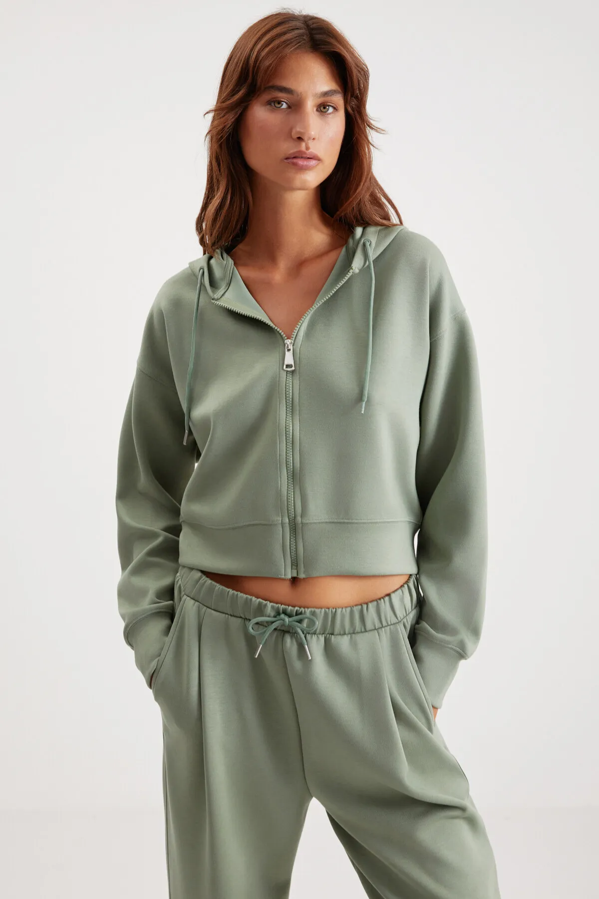 GRIMELANGE  Gıada Damen-Jogginghose in Mintgrün mit elastischem Bund und Seitentaschen