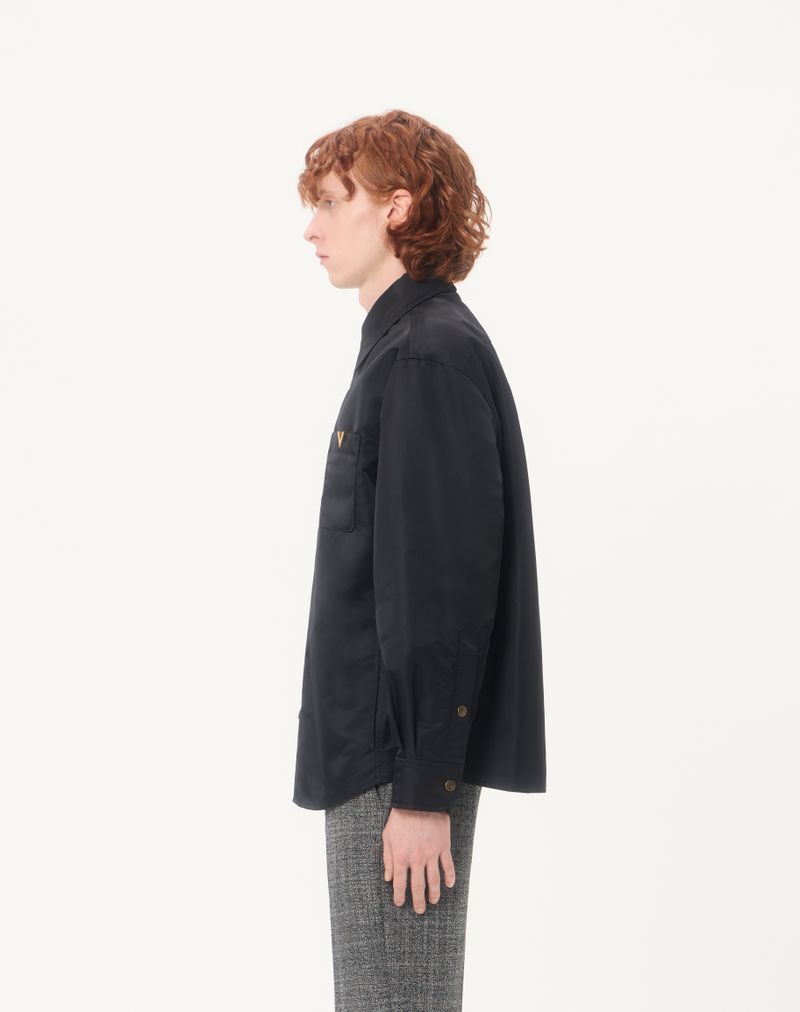 Valentino Nylon Skjortejakke Med Vgold