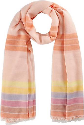CODELLO Schal Luftiger Sommer-Schal mit Webstreifen aus Organic Cotton