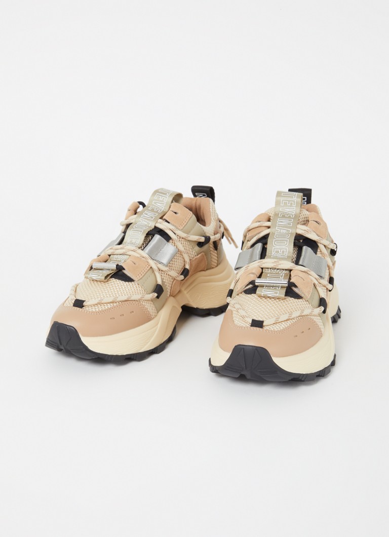 Teniși Steve Madden Tazmania cu detalii din piele ecologică